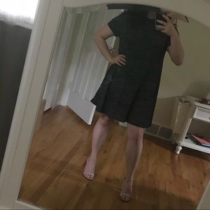 Heather Gray High Neck Dress